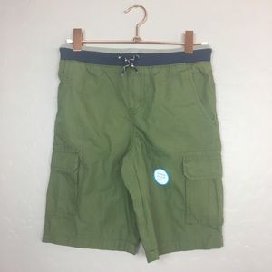 Carter’s Boys Cargo Drawstring Shorts Green Sz 8